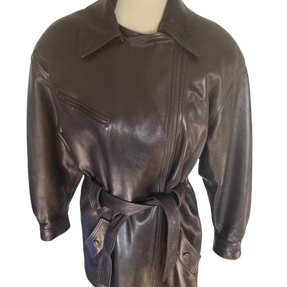 Vintage Burberry’s leather coat size M - Picture 7 of 9